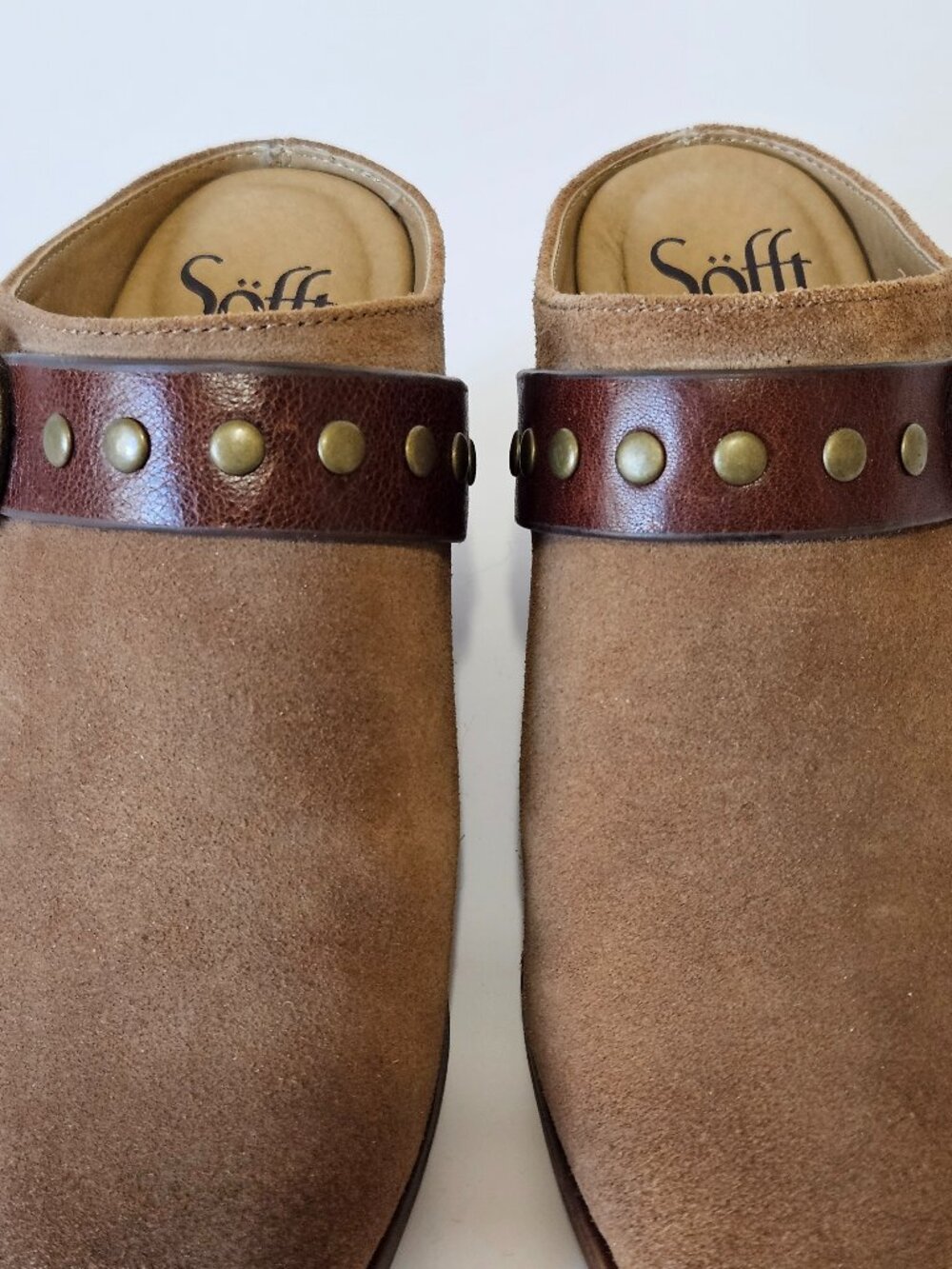 Sofft Corey Belted Clog Mules - Picture 3 of 10